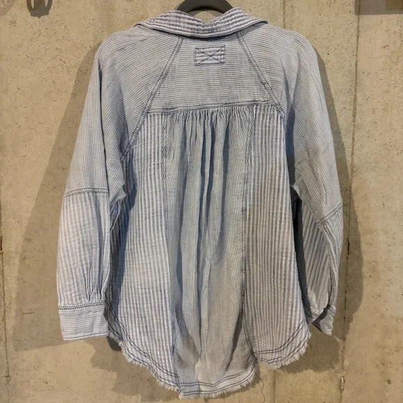 We The Free Indigo Skies Striped Shirt - Picture 6 of 7